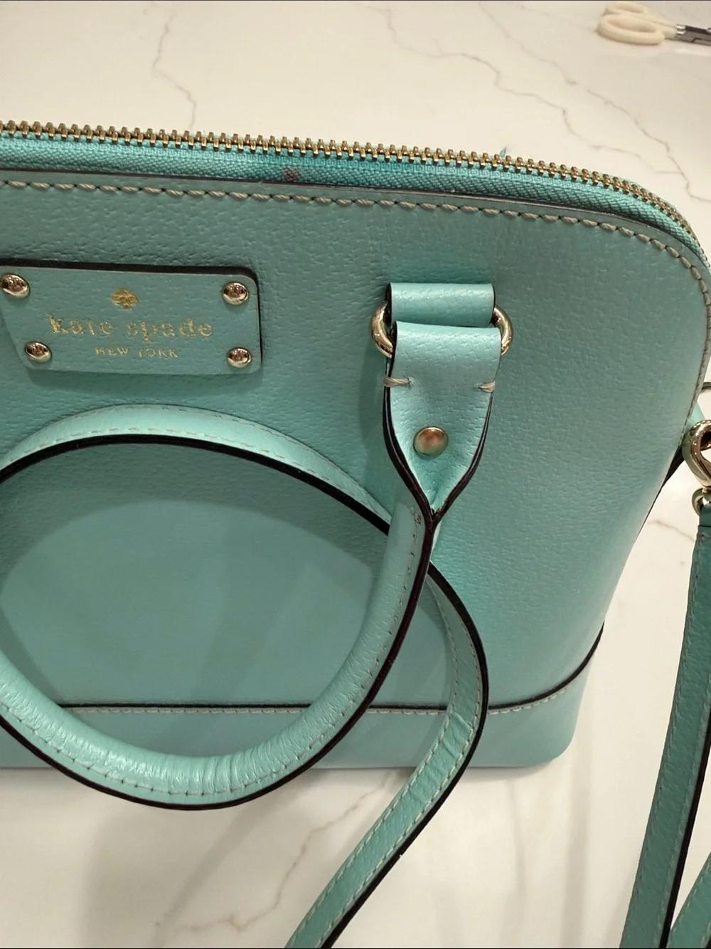 kate spade robins egg blue/green Dome Crossbody - Picture 10 of 10